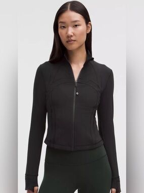 Lululemon Cropped Define Jacket Nulu Black Women's Size 8